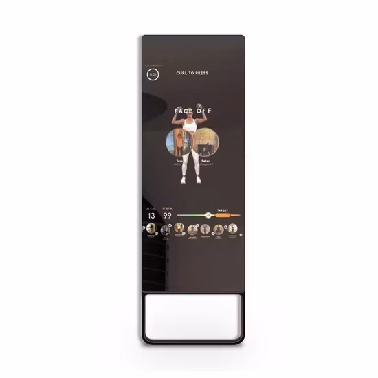 Soporte de piso de 32 pulgadas Pantalla LCD Quiosco Android Pantalla táctil Interactiva Smart Magic Fitness Mirror para entrenamiento
